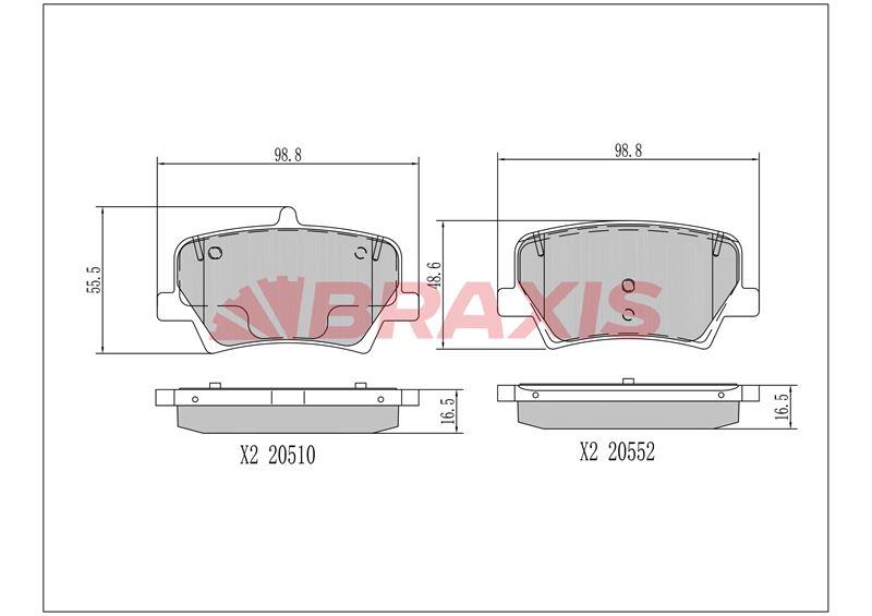 ARKA FREN BALATASI VOLVO XC40 17 >