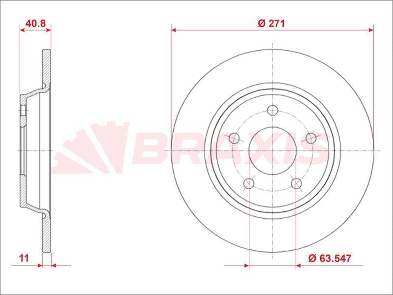 ARKA FREN DISK AYNA YENI FOCUS IV 18>