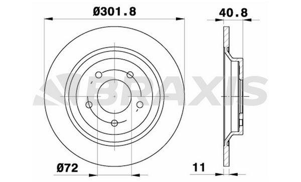 ARKA FREN DISK AYNASI MAZDA 5 CR19 1.8 / 2.0 / 2.0CD 05 16 JANT