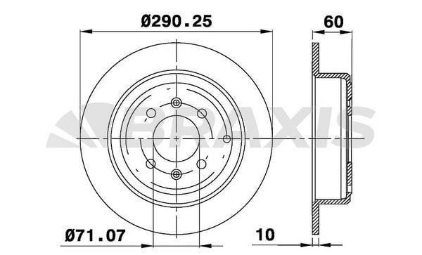 ARKA FREN DISK AYNASI P406 1.6 1.8 16V 1.9 1.9TD 2.0 16V 2.0T 2.1TD 95> COUPE 2.0 COUPE 3.0 V6 97