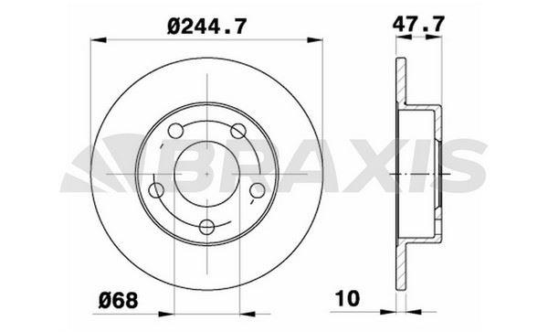 ARKA FREN DISK AYNASI PASSAT 1.8 20V 1.9TDI 2.5TDI 2.3 VR5 2.8 30V 97>
