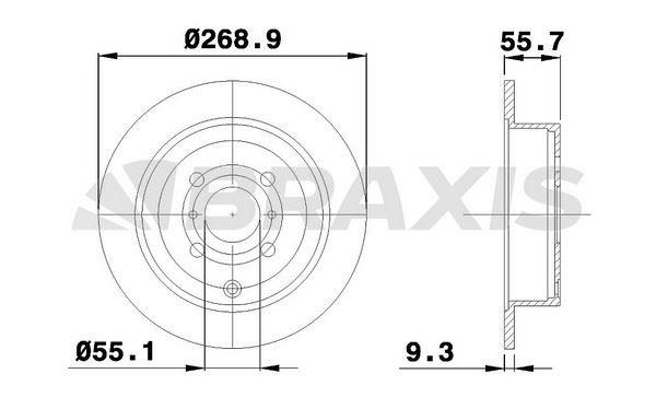 ARKA FREN DISK AYNASI TOYOTA PRIUS YARIS VERSO COROLLA