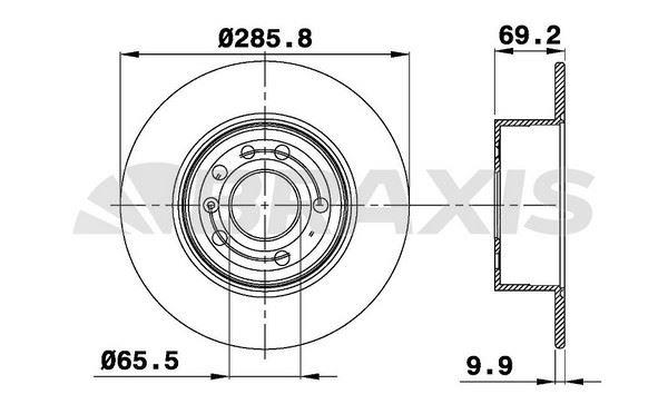 ARKA FREN DISKI (5 BIJON) VECTRA B 2.0I 16V 2.5I V6 95>