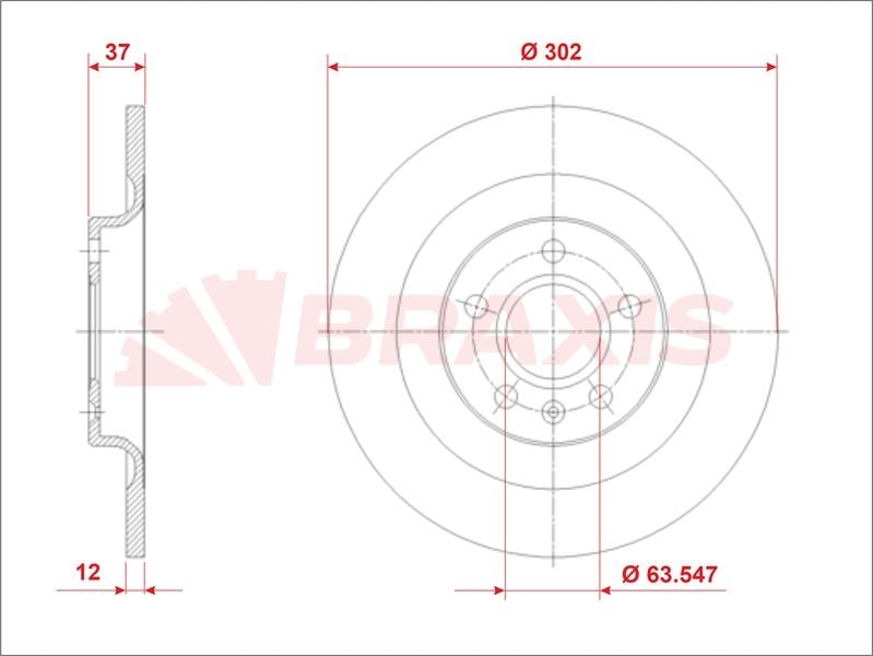 ARKA FREN DISKI VOLVO XC40 17>