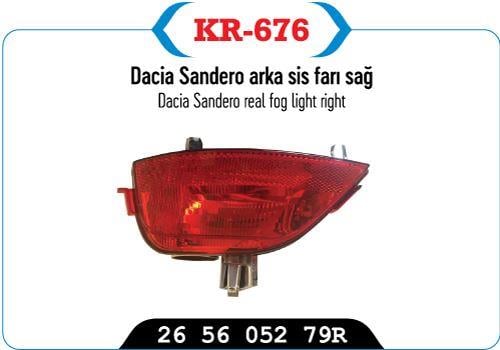 ARKA SİS FARI SAĞ DACİA SANDERO