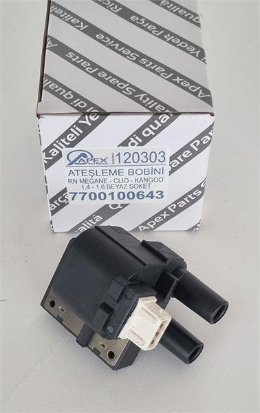 ATEŞLEME BOBİNİ RENAULT CLIO MEGANE KANGOO 1.4 1.6 BEYAZ SOKET