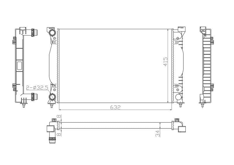 AUDI MOTOR RADYATÖRÜ A4 AC + OTOM 