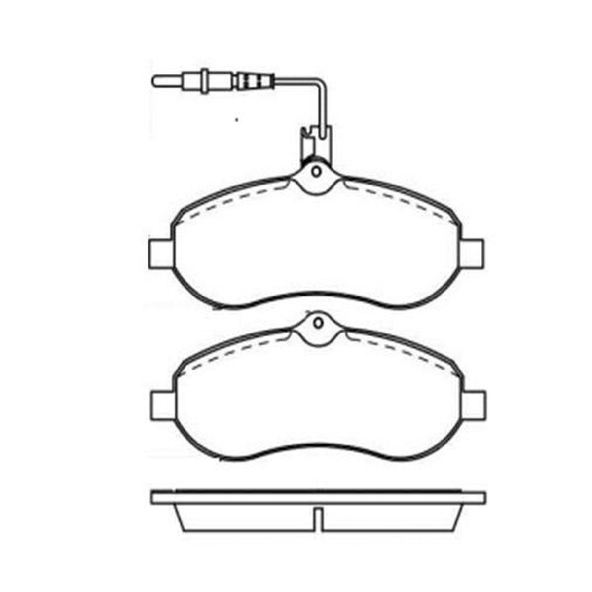 BALATA FREN ON-(FISLI)-(CITROEN: JUMPY 07>>/FIAT: SCUDO 07>>/PEUGEOT EXPERT 07>>  )   (VWA24595)