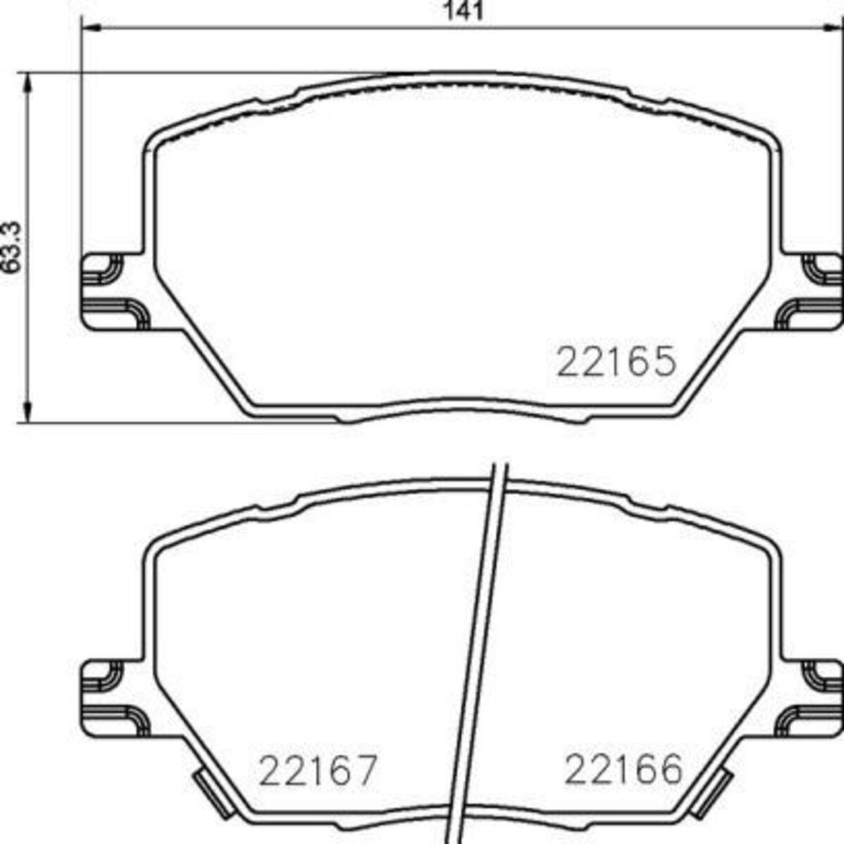 FREN BALATASI ON-(FIAT  500×1.4 / 1.6/ 2.0 2017/ / JEEP   RENEGADE SUV 1.4 / 1.6 /2.04×4 / )