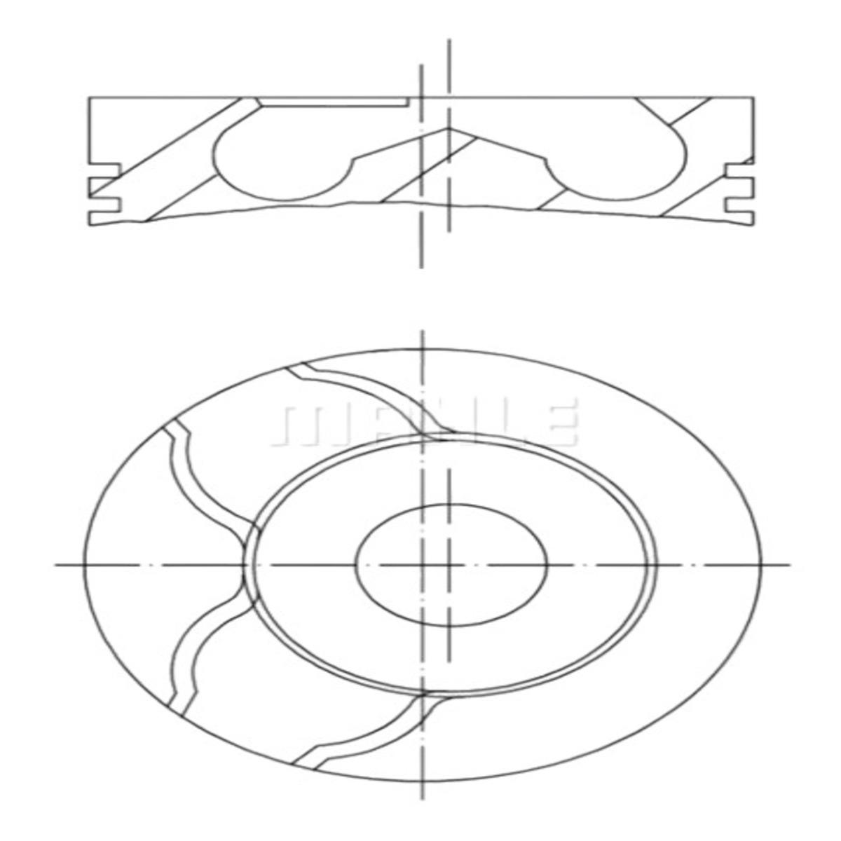 MOTOR PISTON+SEGMANI MEGANE II SCENIC CLIO III MODUS LAGUNA III KANGOO (1.5DCI EURO4 K9K) [(76.00MM)