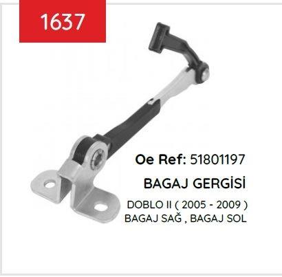 BAGAJ GERGISI ÇIFT KAPI DOBLO II BAGAJ 05>09 51801197