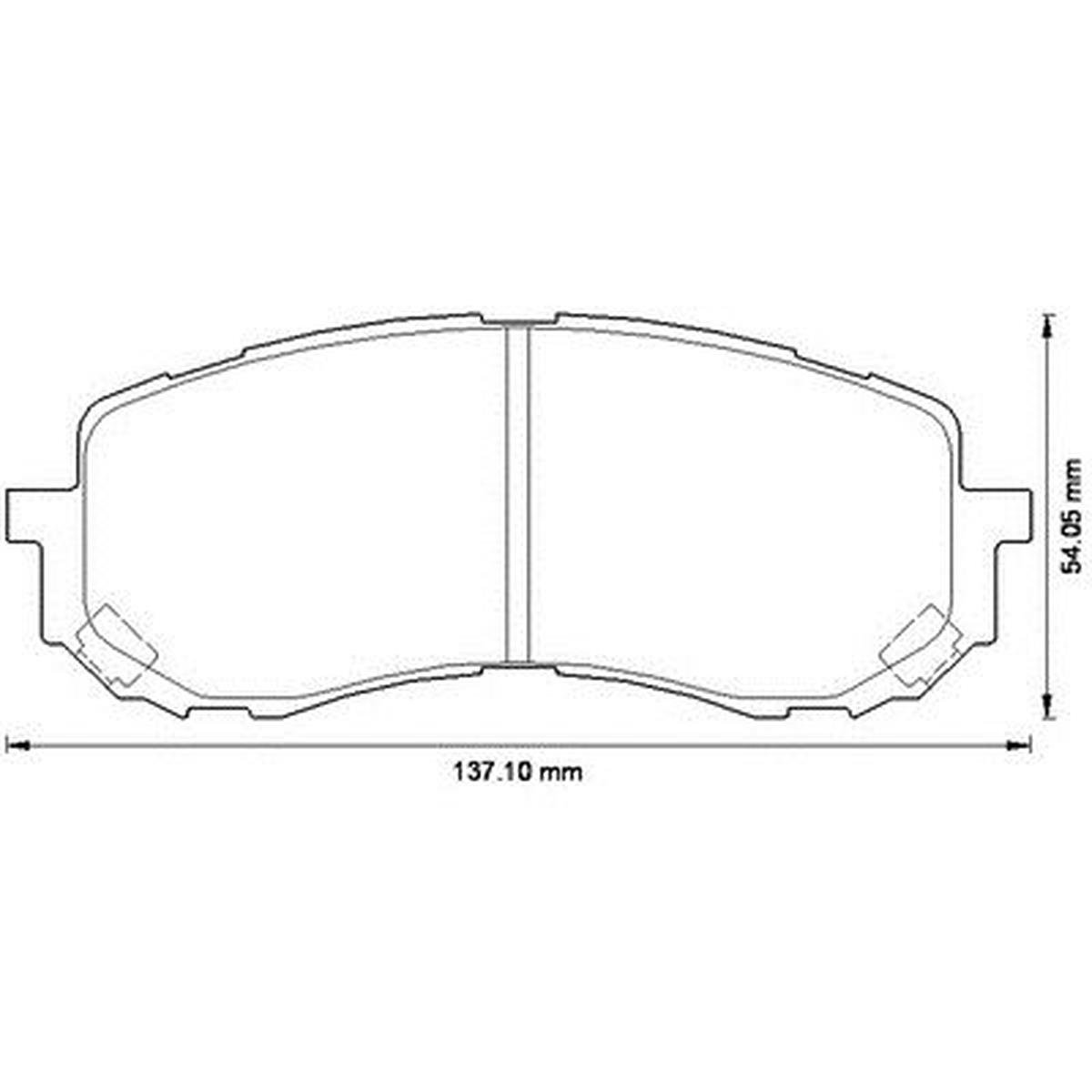 BALATA FREN ON-(SUBARU: IMPREZA 00>12 ''1.5''  ) 