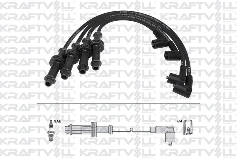 BUJI KABLO SETI PEUGEOT 106 306 PARTNER 1,4I XSARA 1,4I 1,6I SAXO 1,1I 1,2I 1,4I 1,6I 97> (SILIKON K