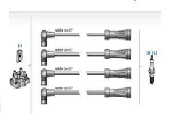 BUJI KABLOSU + BOBIN KABLOSU CLIO 1.4İ 8V K7J 99>LOGAN 1.6İ 16V K7J 05>