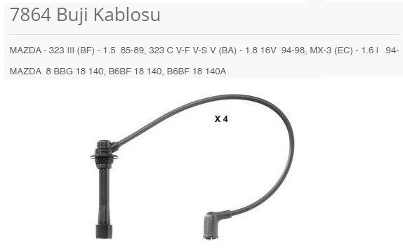 BUJI KABLOSU 7864