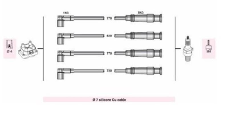 BUJI KABLOSU ALFA 145 146 1.7İ 16V (AAR701)