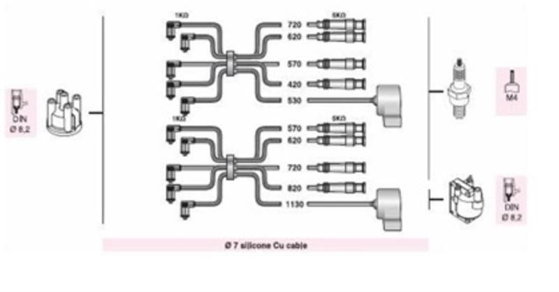 BUJI KABLOSU ALFA 164 2.0İ T.SPARK (AAR711)
