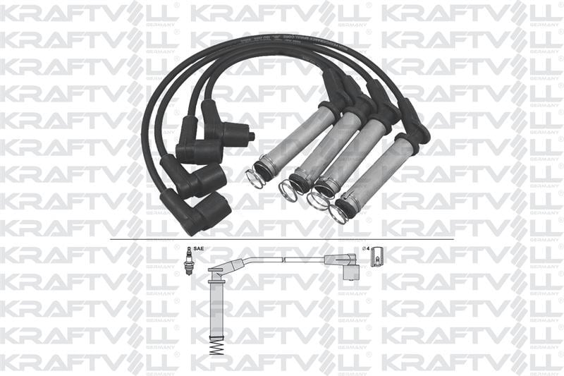 BUJI KABLOSU ASTRA F 1,4/1,6 8V - CORSA B 1,2/1,4 8V - VECTRA A 1,6 8V (SILIKON KABLO)