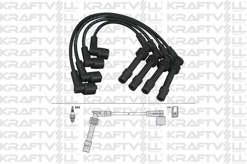 BUJI KABLOSU ASTRA G 1,6 8V 98>05 MERIVA A 1,6 8V 03>10 (SILIKON KABLO)