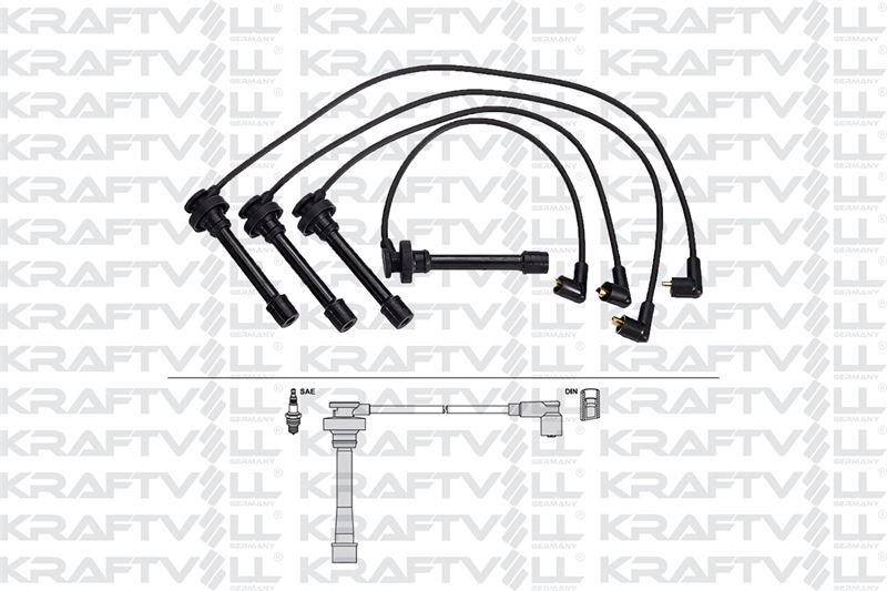 BUJI KABLOSU COLT IV 1,6 16V 94-96 GALANT V 1,8/2,0 16V 92-96 LANCER IV/V 1,6 16V 92-> (SILIKON KABL