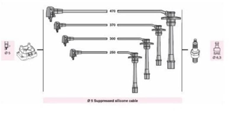 BUJI KABLOSU COROLLA 1.3İ 16V 4E FE (ATY230) EE111