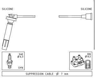 BUJİ KABLOSU FORESTER 2.0 EJ20 98>02 LEGACY IV 2.0 03> 4CC
