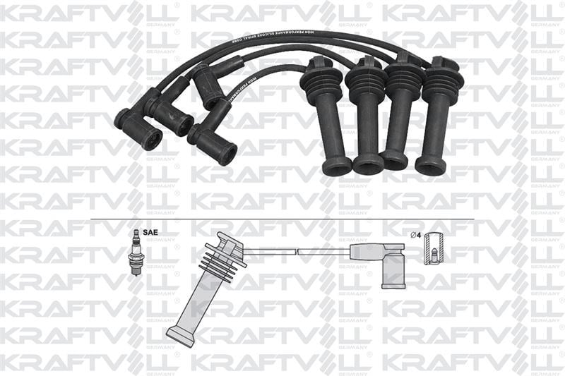 BUJI KABLOSU FUSION 01>12 FOCUS II 04>09 FOCUS II C MAX 03>07 PUMA 97>01 1,4 16V / 1,6 16V  (SILIKON