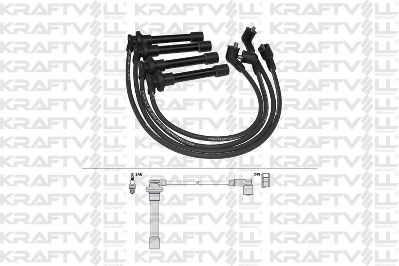 BUJI KABLOSU HONDA CIVIC 1.4 1.5 1.6 1996-2001 ACCORD 1.8 2.0 1998-2002 (SILIKON KABLO)