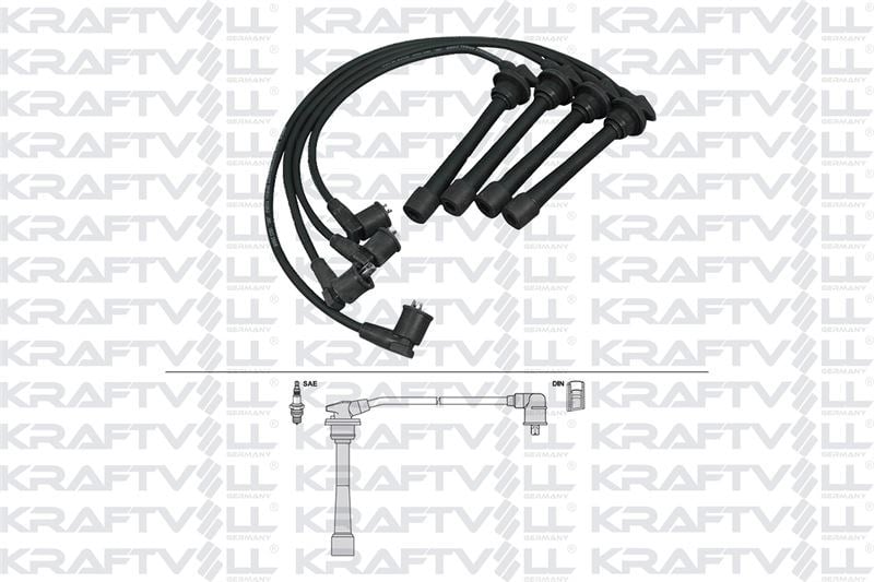BUJI KABLOSU HYUNDAI ELANTRA 1.6I - 1.8I -2.0I 16V 95-00 (SILIKON KABLO)