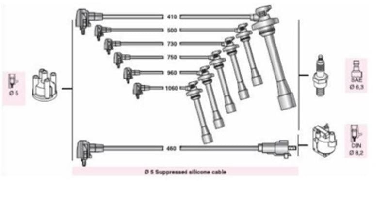 BUJI KABLOSU LAND CRUISER90 3.4I 24V 5VZ FE (ATY272)