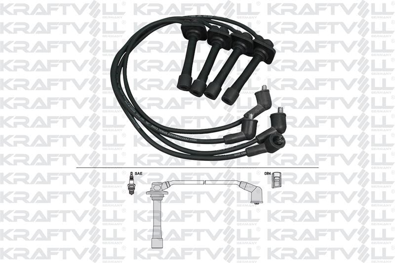 BUJI KABLOSU MAZDA 626 1.8I 2.0I 16V 91-97 (SILIKON KABLO)