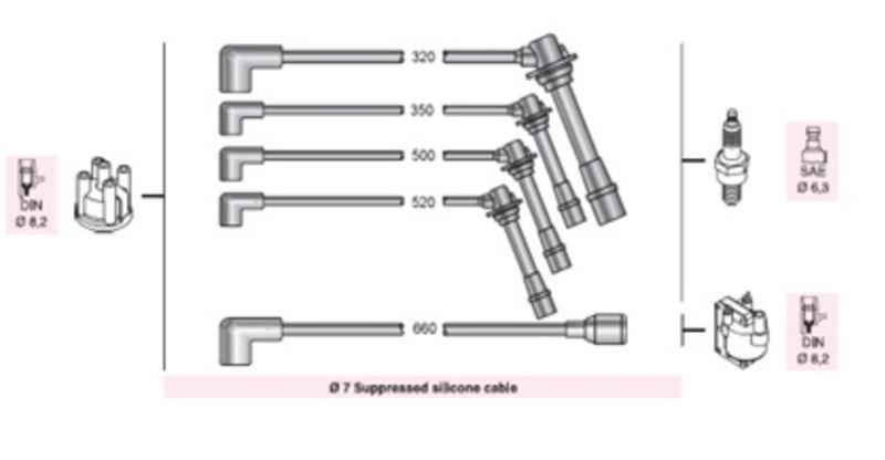 BUJI KABLOSU SEPHIA 1.5İ 1.6İ DOHC (AKI018)
