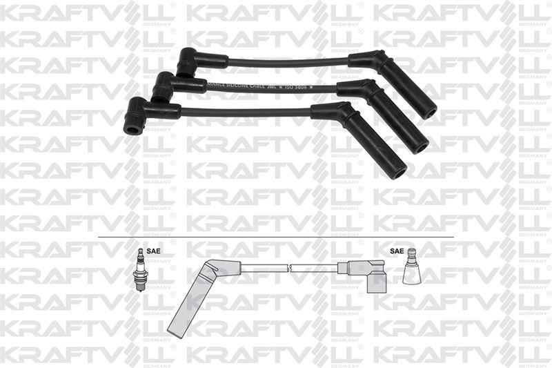 BUJI KABLOSU SPARK MATIZ 98> DELCO 3LU SET (SILIKON KABLO)