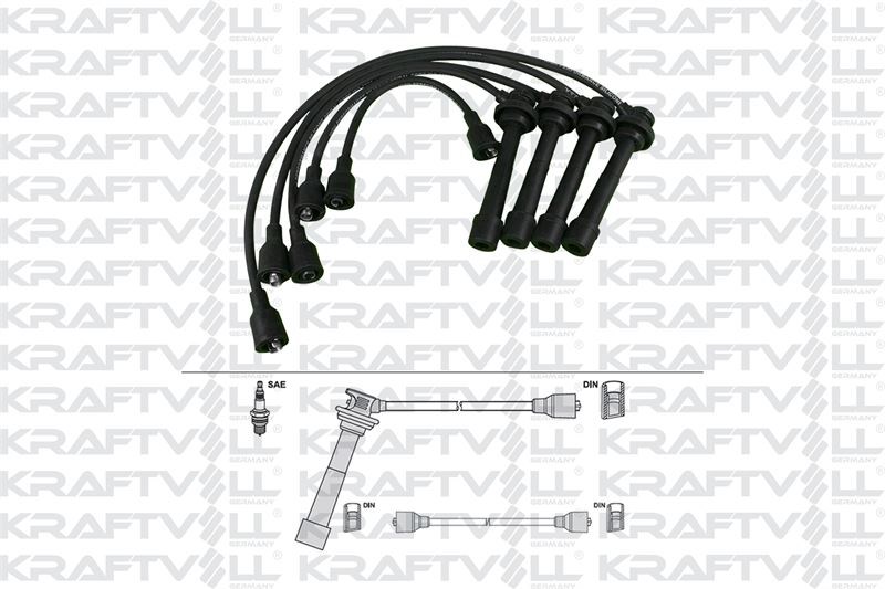 BUJI KABLOSU SUZUKI SWIFT 1.6 16V 92-96 - VITARA 1.6 16V 88-99 (SILIKON KABLO)