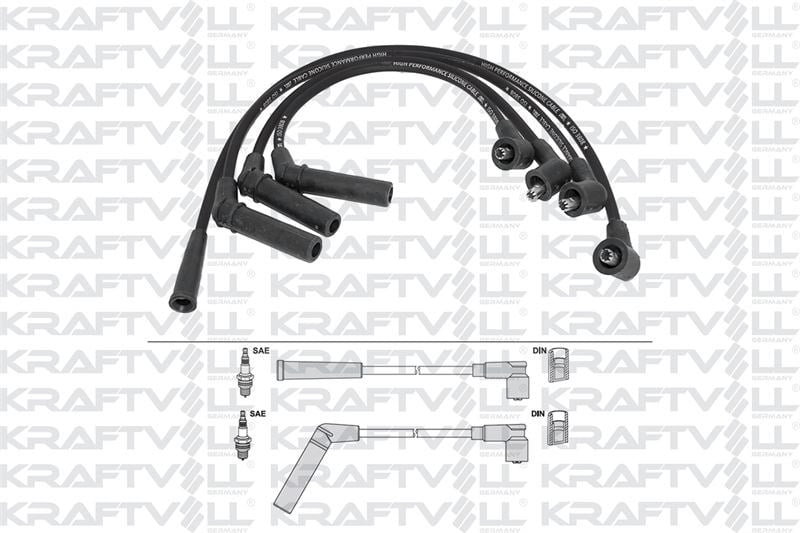 BUJI KABLOSU TOYOTA COROLLA EE90 1.3 12V 87-92 (SILIKON KABLO)
