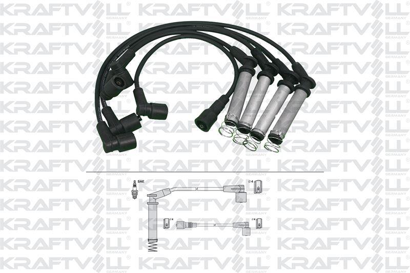 BUJI+BOBIN KABLOSU ASTRA 1,4 8V 91>01 - COMBO 1,4 /V 91>01 - CORSA 1,4 8V 89>93 (SILIKON KABLO)