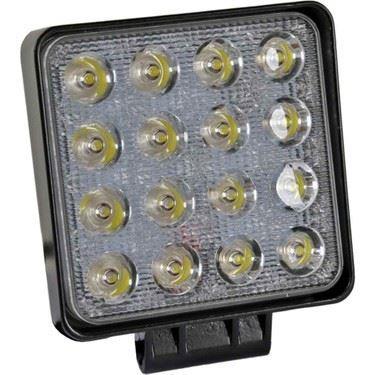 CALISMA LAMBASI KARE 16 LED 12V 24V 35mm