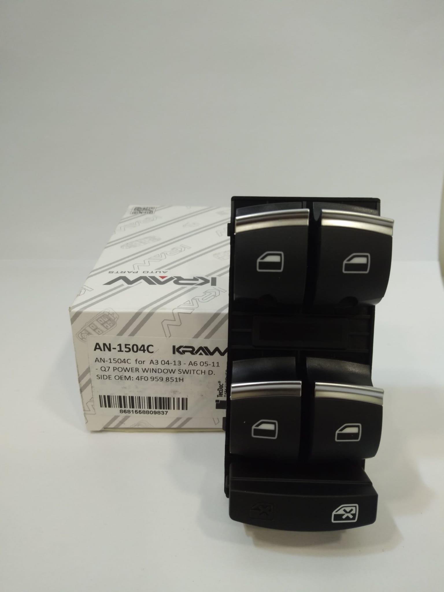 CAM AÇMA DÜĞMESİ SOL ÖN DÖRTLÜ A3 04>13 A6 04>11 A6 AVANT 05>11 Q7 06>15