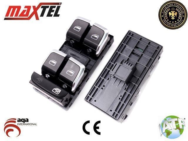 CAM KALDIRMA ANAHTARI  AUDI A4-A5-Q5-Q3 L NIKELAJLI SOL 8K0959851F
