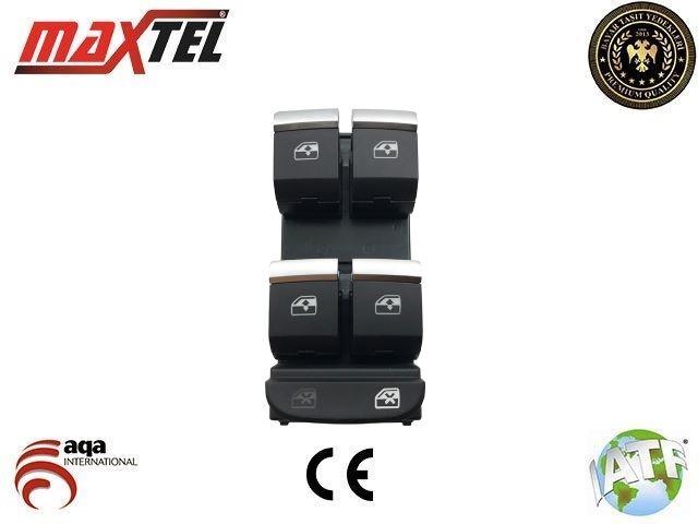 CAM KALDIRMA ANAHTARI AUDI A4 A5 2015- RS4-RS5 2017- SOL NİKELAJLI 8W0959851E