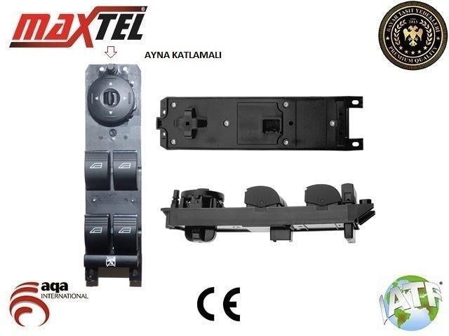 CAM KALDIRMA ANAHTARI FOCUS-C-MAX SOL ÖN DÖRTLÜ 08-13 -3 PIN-KROM-KATLANIR AYNA AM5T14A132CA