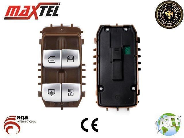 CAM KALDIRMA ANAHTARI MERCEDES W213-W222  3 PIN BEYAZ ISIK -KAHVE A2229051505