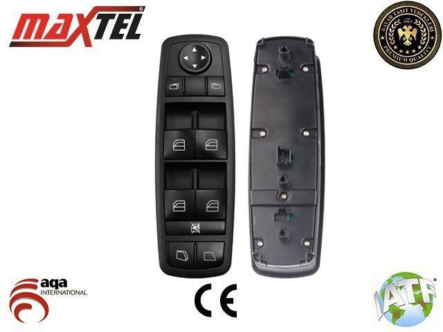 CAM KALDIRMA ANAHTARI MERCEDES W251-W164-X164 SOL 4LÜ SIYAH 2518300190