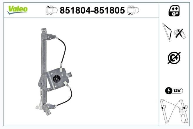 CAM MEKANİZMASI ARKA SOL RENAULT CLIO II - III - I V
