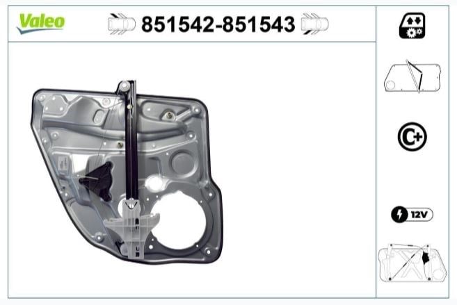 CAM MEKANİZMASI ARKA SOL VW GOLF IV BORA 97>06