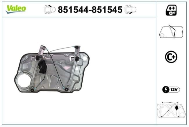 CAM MEKANİZMASI MECADP ÖN SOL VW GOLF IV BORA 97>0 6