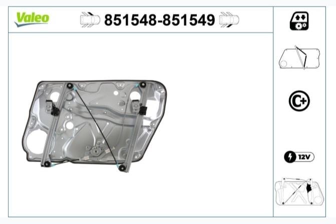 CAM MEKANİZMASI MECADP ÖN SOL VW PASSAT 1/98>2/05