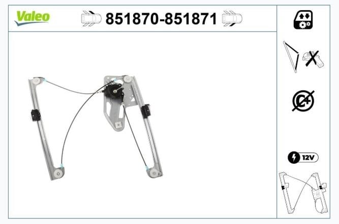 CAM MEKANİZMASI ÖN SOL BMW 7 SERİSİ E38 94>01