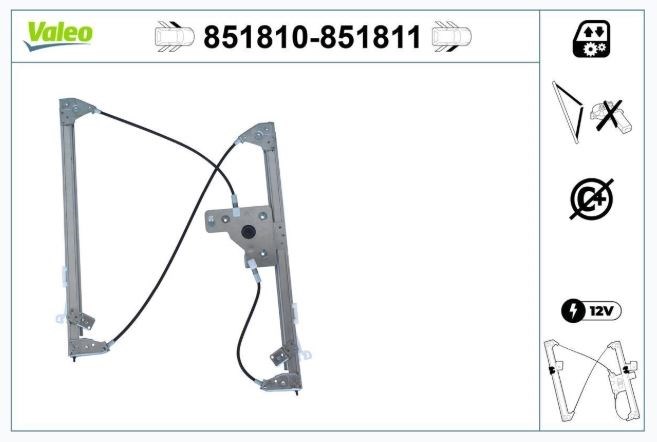 CAM MEKANİZMASI ÖN SOL CITROEN C4 GRAND PİCASSOII