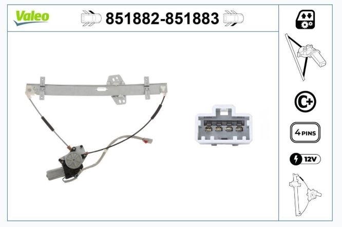 CAM MEKANİZMASI ÖN SOL HONDA CR-V 02>06
